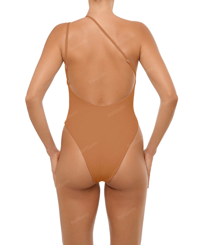 BSWS-S57 Asymmetrical Deep Side Cutout One Piece