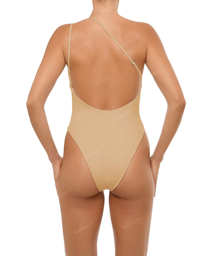 BSWS-S57 Asymmetrical Deep Side Cutout One Piece
