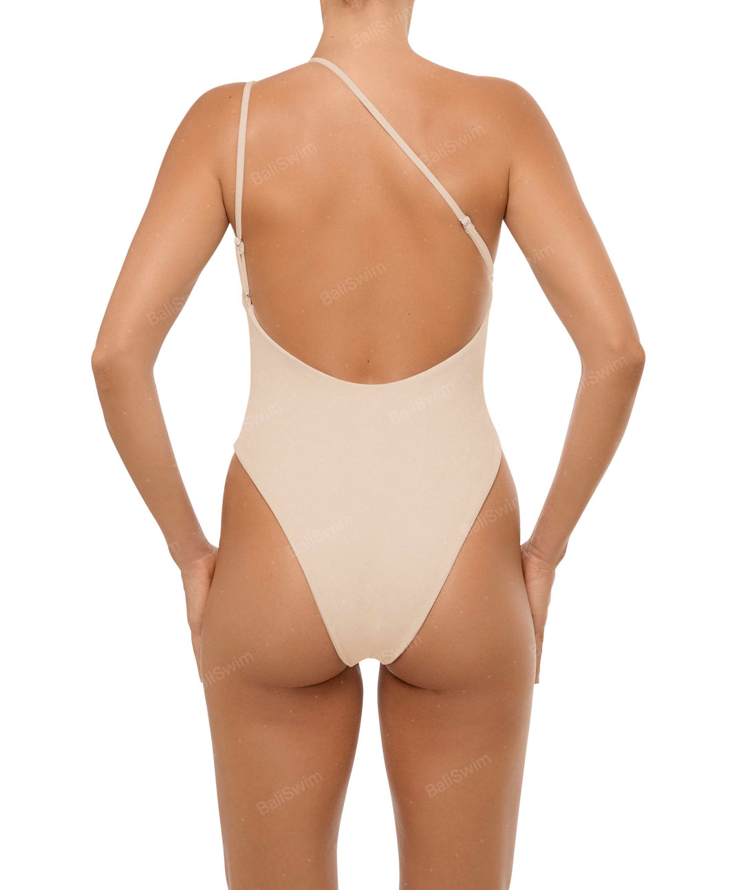 BSWS-S57 Asymmetrical Deep Side Cutout One Piece