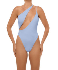 BSWS-S57 Asymmetrical Deep Side Cutout One Piece