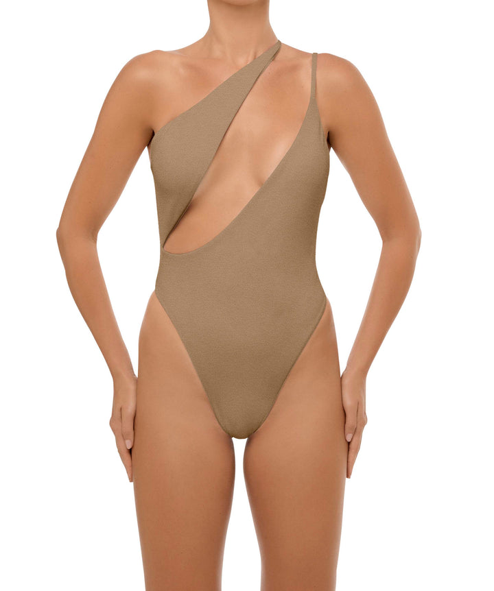 BSWS-S57 Asymmetrical Deep Side Cutout One Piece
