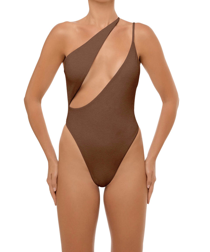 BSWS-S57 Asymmetrical Deep Side Cutout One Piece