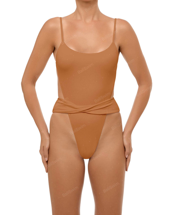 BSWS-S58 Wrap Around Twisted One Piece