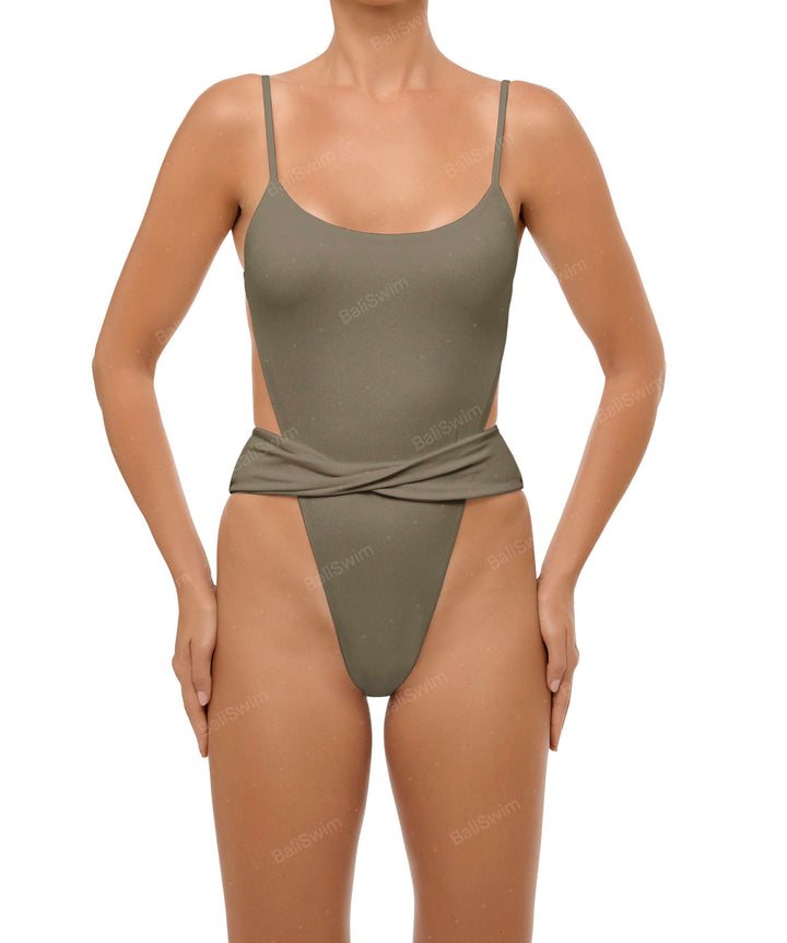 BSWS-S58 Wrap Around Twisted One Piece