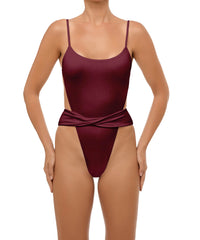 BSWS-S58 Wrap Around Twisted One Piece