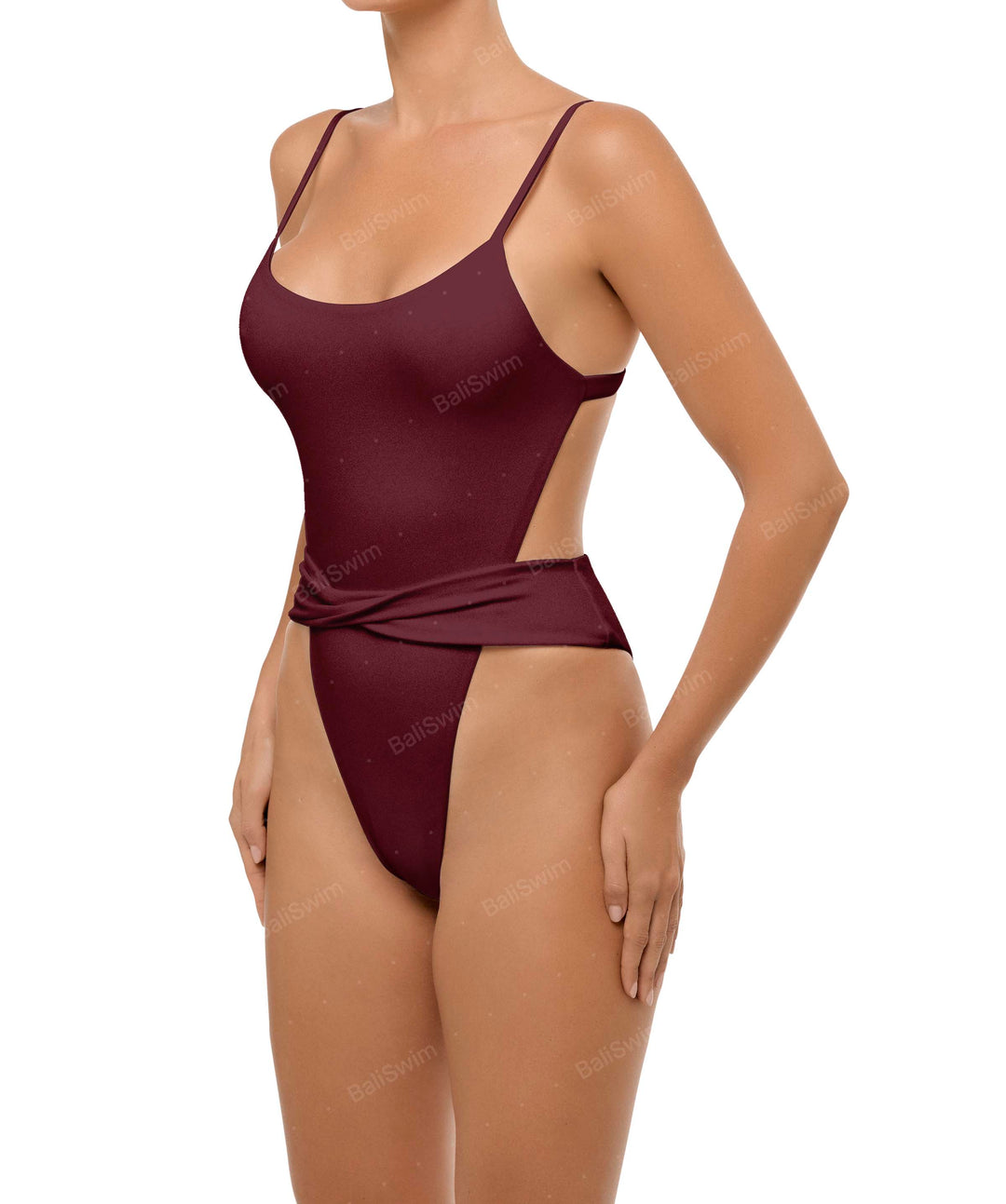 BSWS-S58 Wrap Around Twisted One Piece
