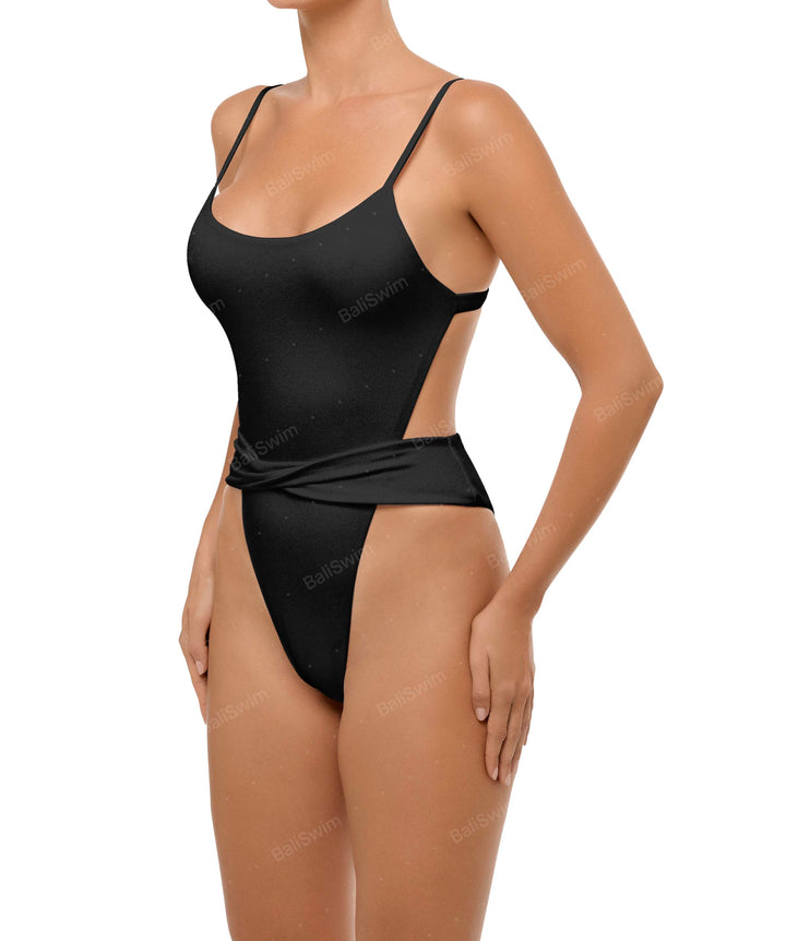 BSWS-S58 Wrap Around Twisted One Piece
