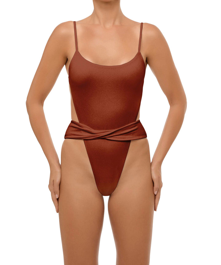 BSWS-S58 Wrap Around Twisted One Piece