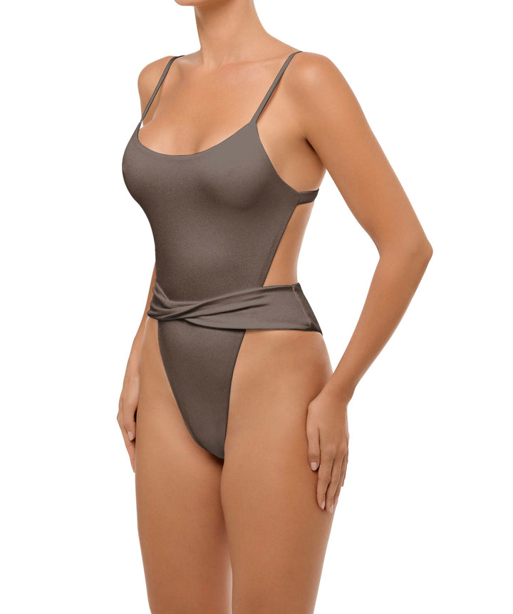 BSWS-S58 Wrap Around Twisted One Piece
