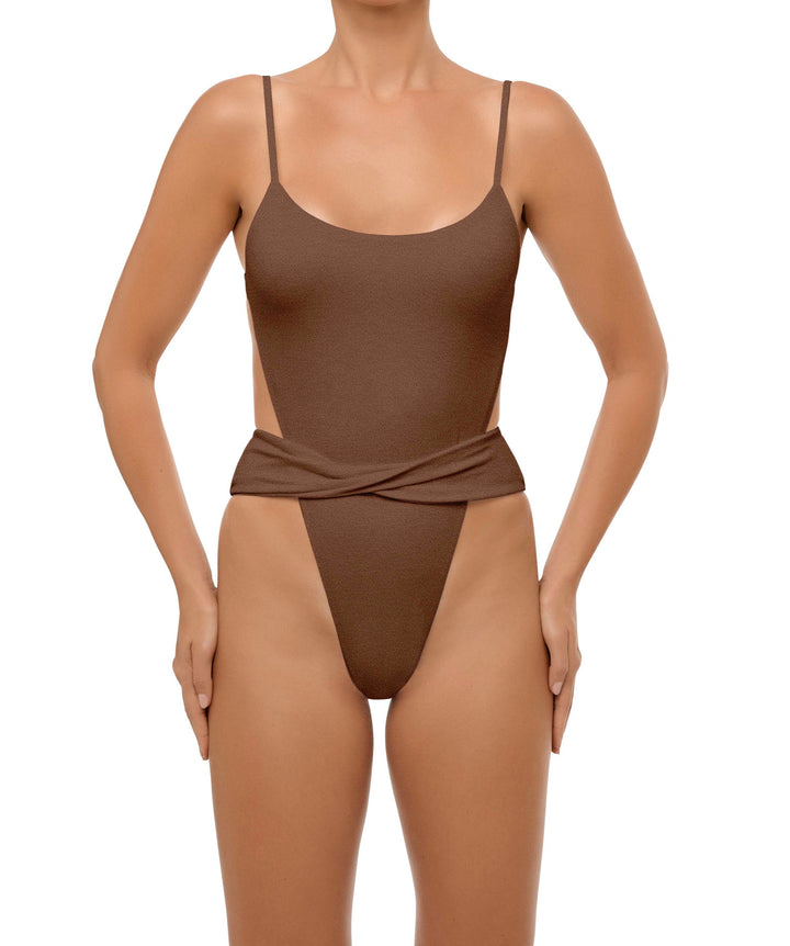 BSWS-S58 Wrap Around Twisted One Piece