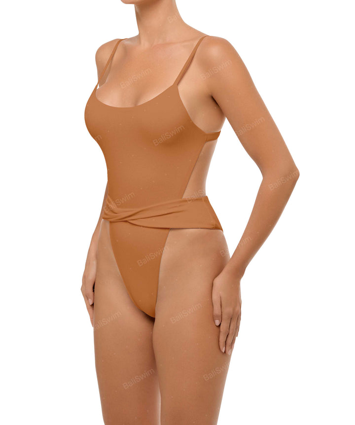 BSWS-S58 Wrap Around Twisted One Piece