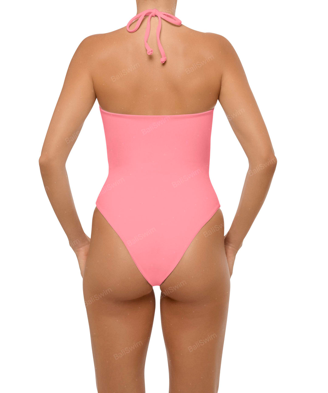 BSWS-S59 Bandeau Halter Asymmetrical Tunnel One Piece