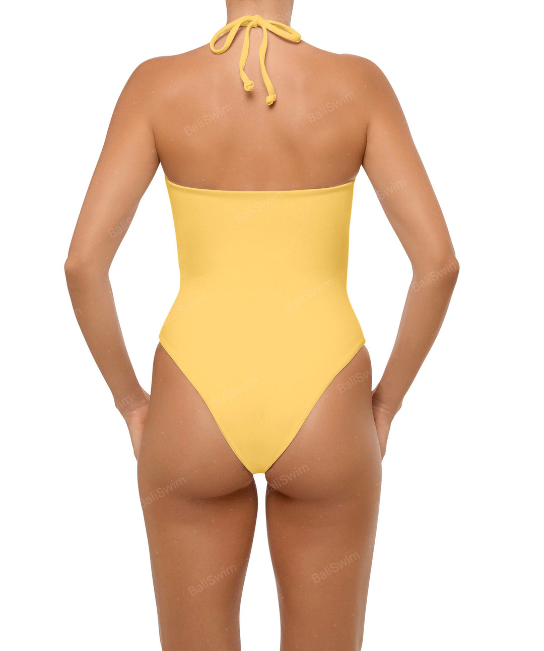 BSWS-S59 Bandeau Halter Asymmetrical Tunnel One Piece