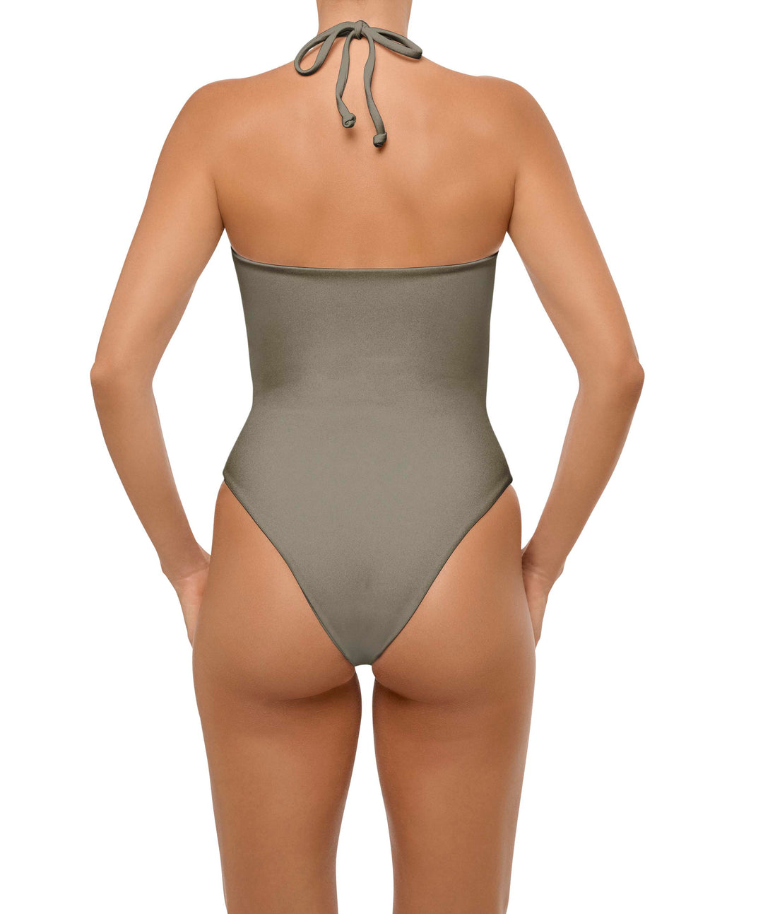 BSWS-S59 Bandeau Halter Asymmetrical Tunnel One Piece