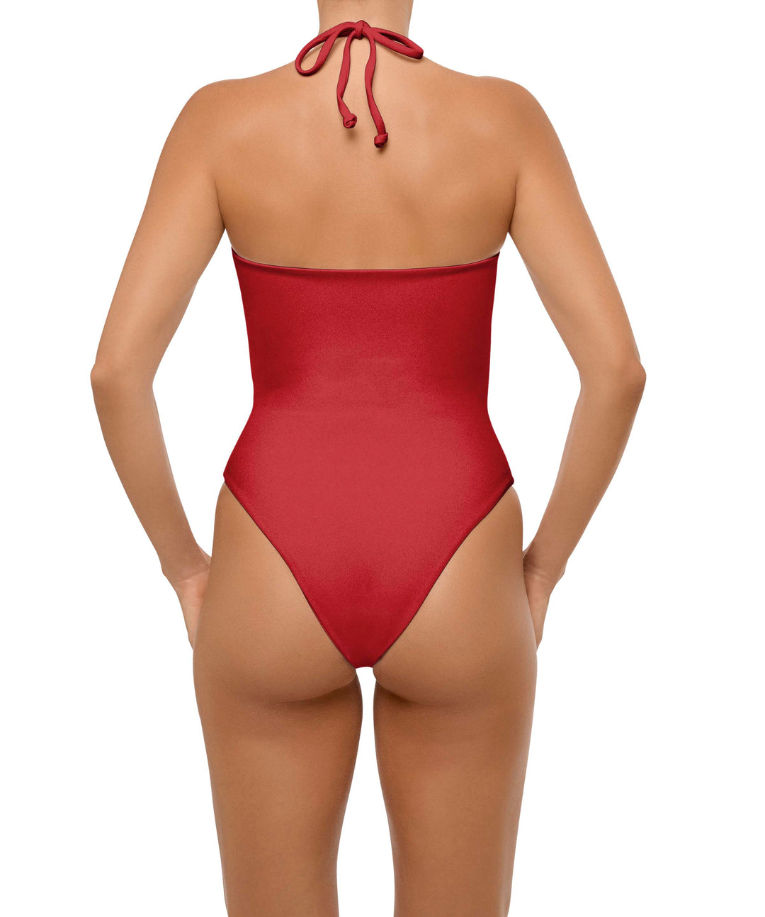 BSWS-S59 Bandeau Halter Asymmetrical Tunnel One Piece