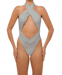 BSWS-S62 Halter Cutout Low Back One Piece