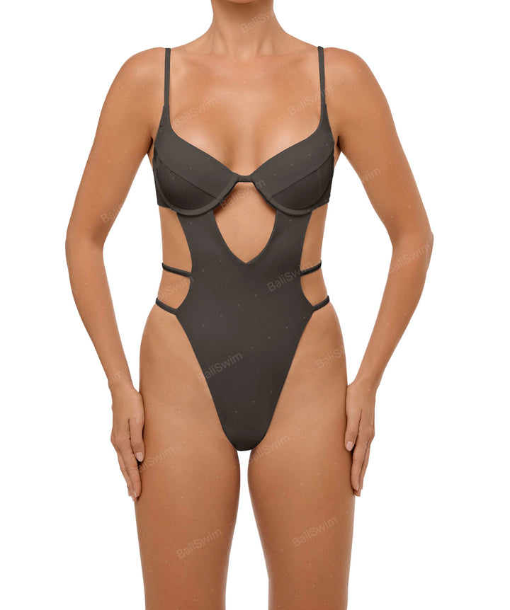 BSWS-S63 V-underwired CutOut One Piece