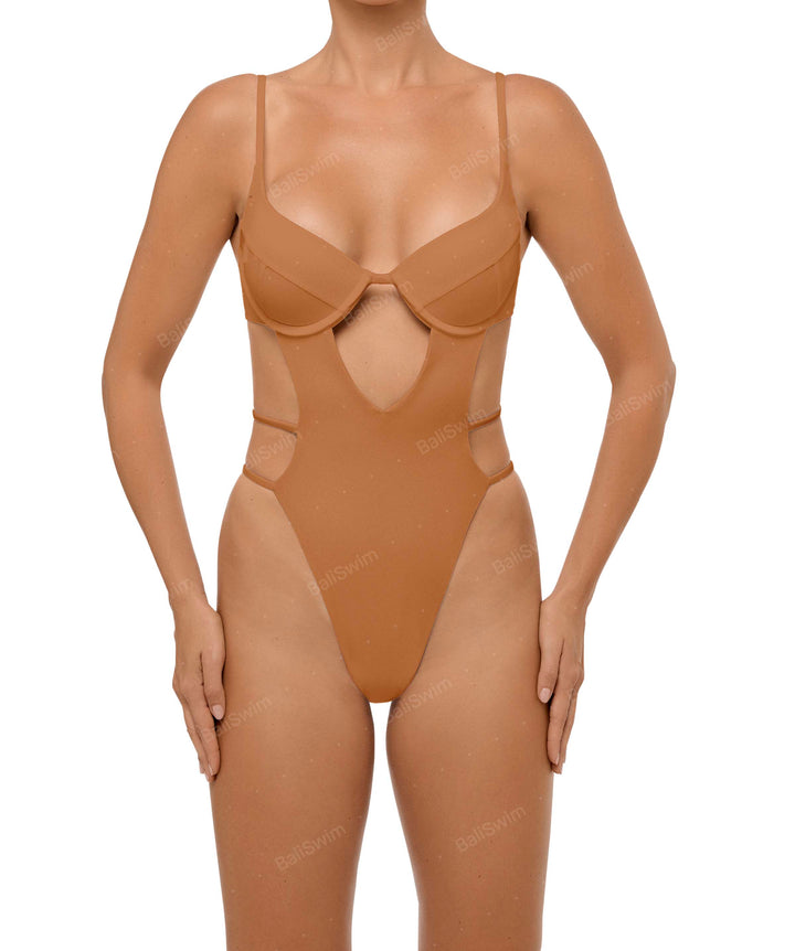 BSWS-S63 V-underwired CutOut One Piece