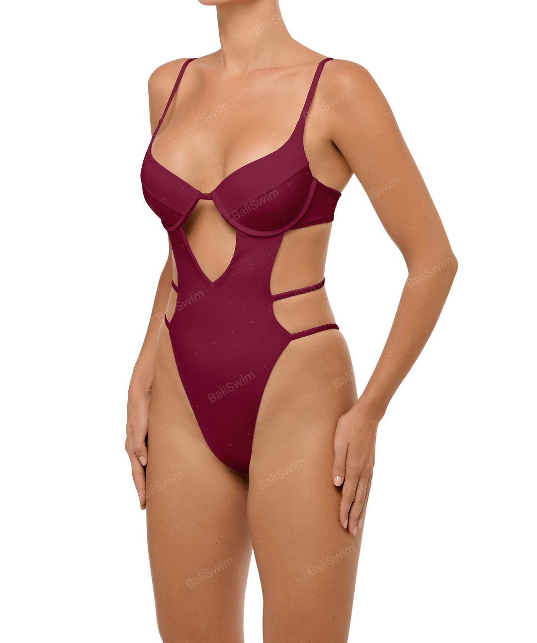 BSWS-S63 V-underwired CutOut One Piece