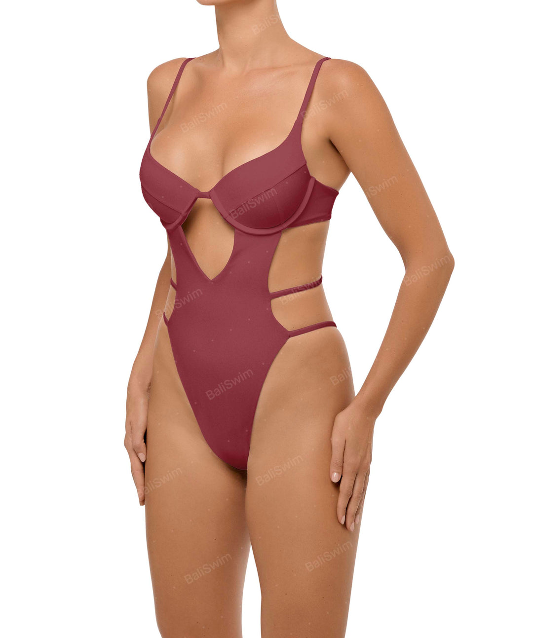 BSWS-S63 V-underwired CutOut One Piece
