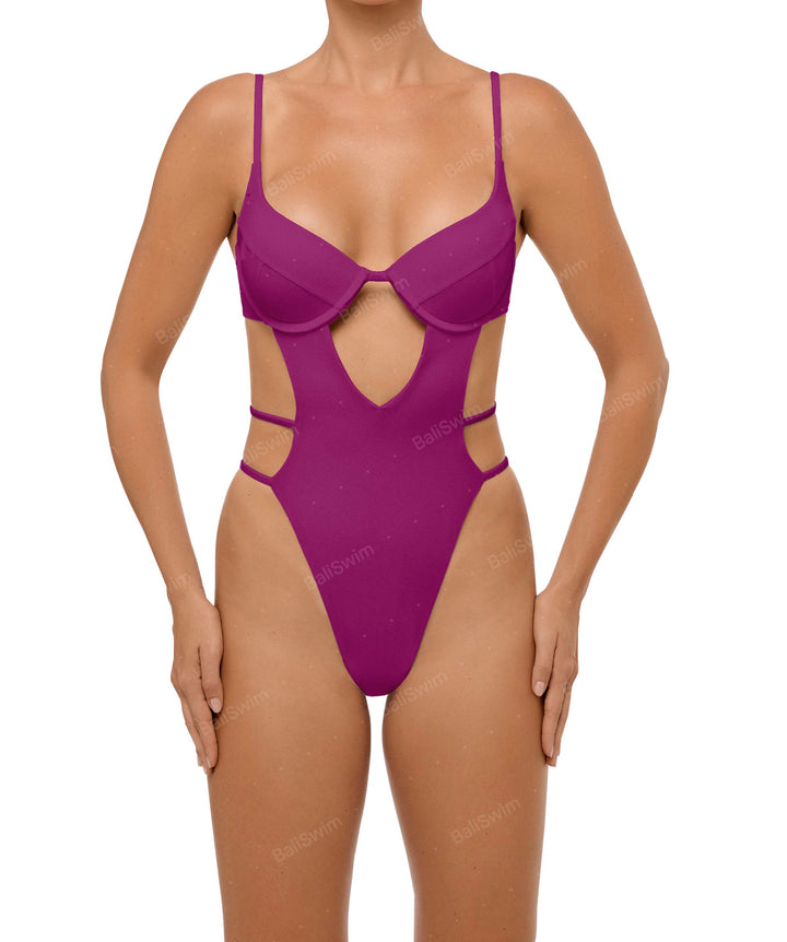 BSWS-S63 V-underwired CutOut One Piece