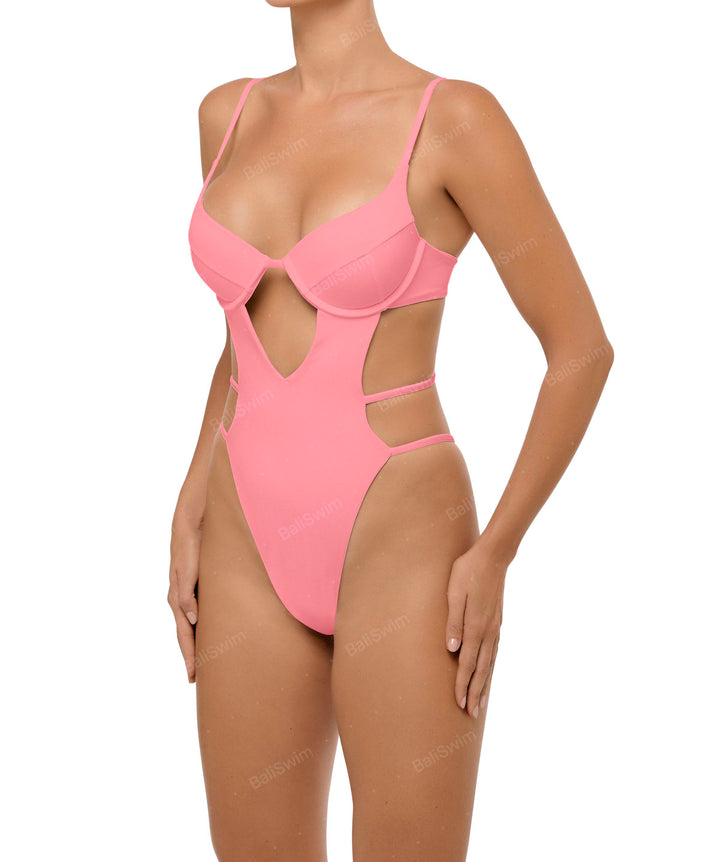 BSWS-S63 V-underwired CutOut One Piece