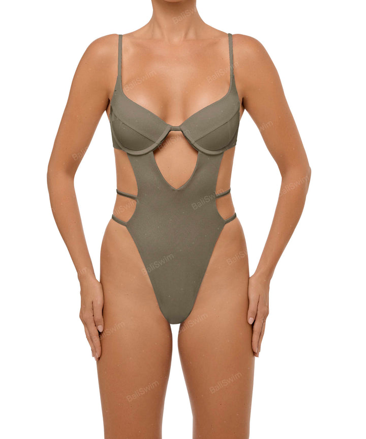 BSWS-S63 V-underwired CutOut One Piece
