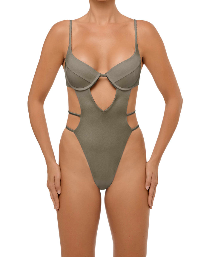 BSWS-S63 V-underwired CutOut One Piece