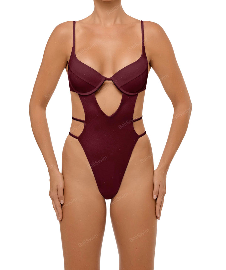 BSWS-S63 V-underwired CutOut One Piece