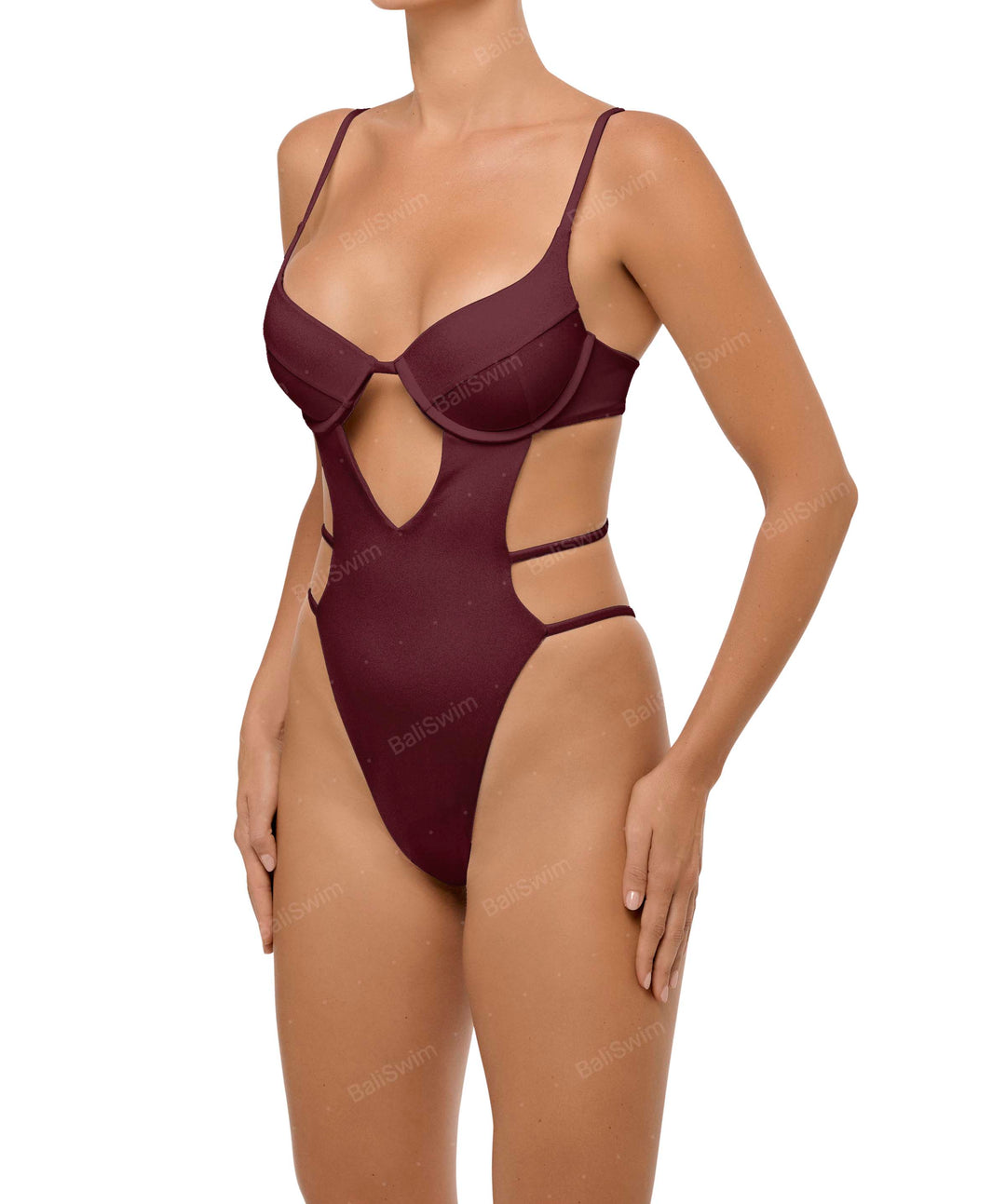 BSWS-S63 V-underwired CutOut One Piece