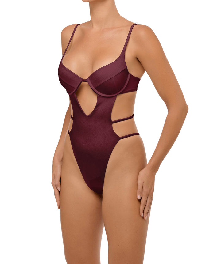 BSWS-S63 V-underwired CutOut One Piece