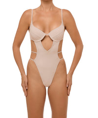 BSWS-S63 V-underwired CutOut One Piece