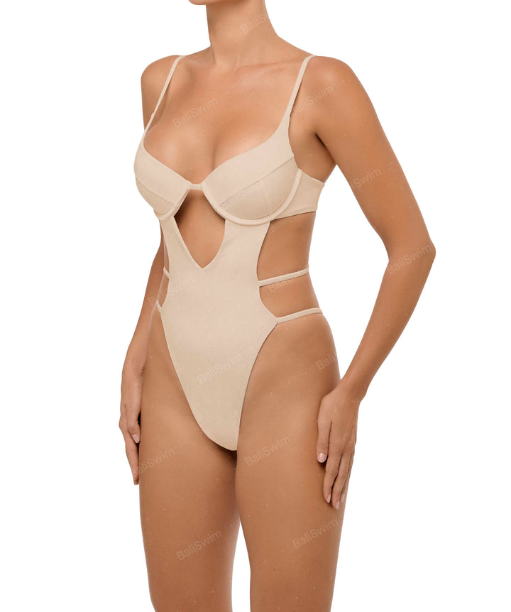 BSWS-S63 V-underwired CutOut One Piece