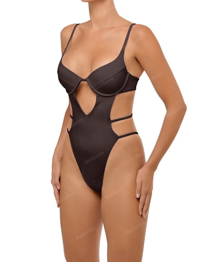 BSWS-S63 V-underwired CutOut One Piece