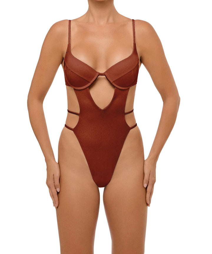 BSWS-S63 V-underwired CutOut One Piece