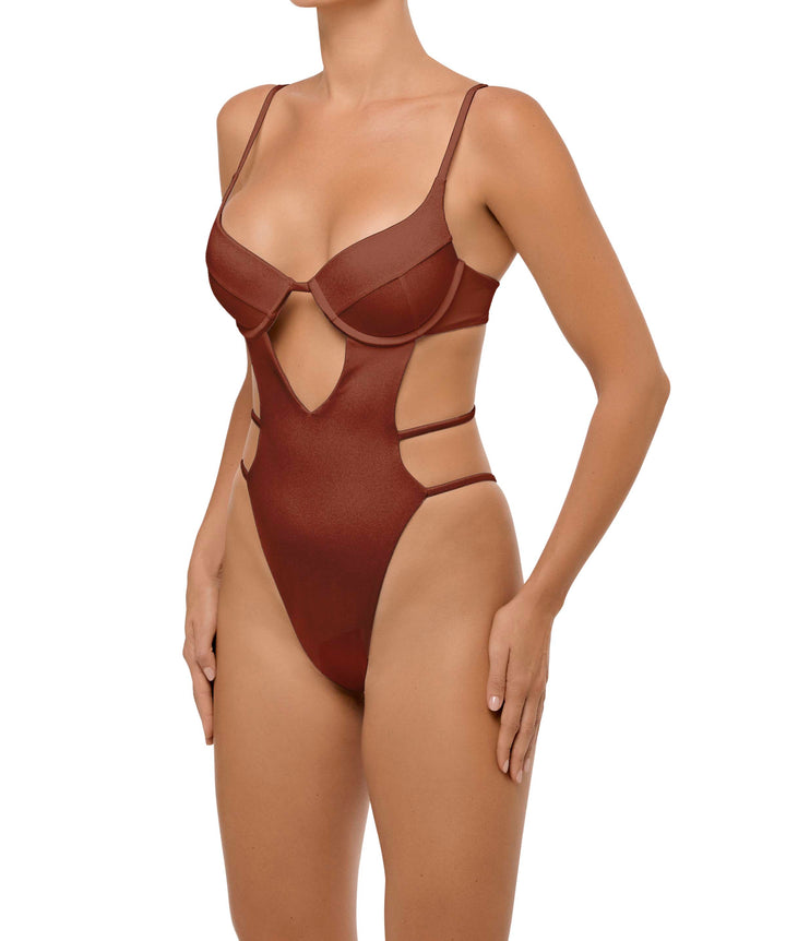 BSWS-S63 V-underwired CutOut One Piece