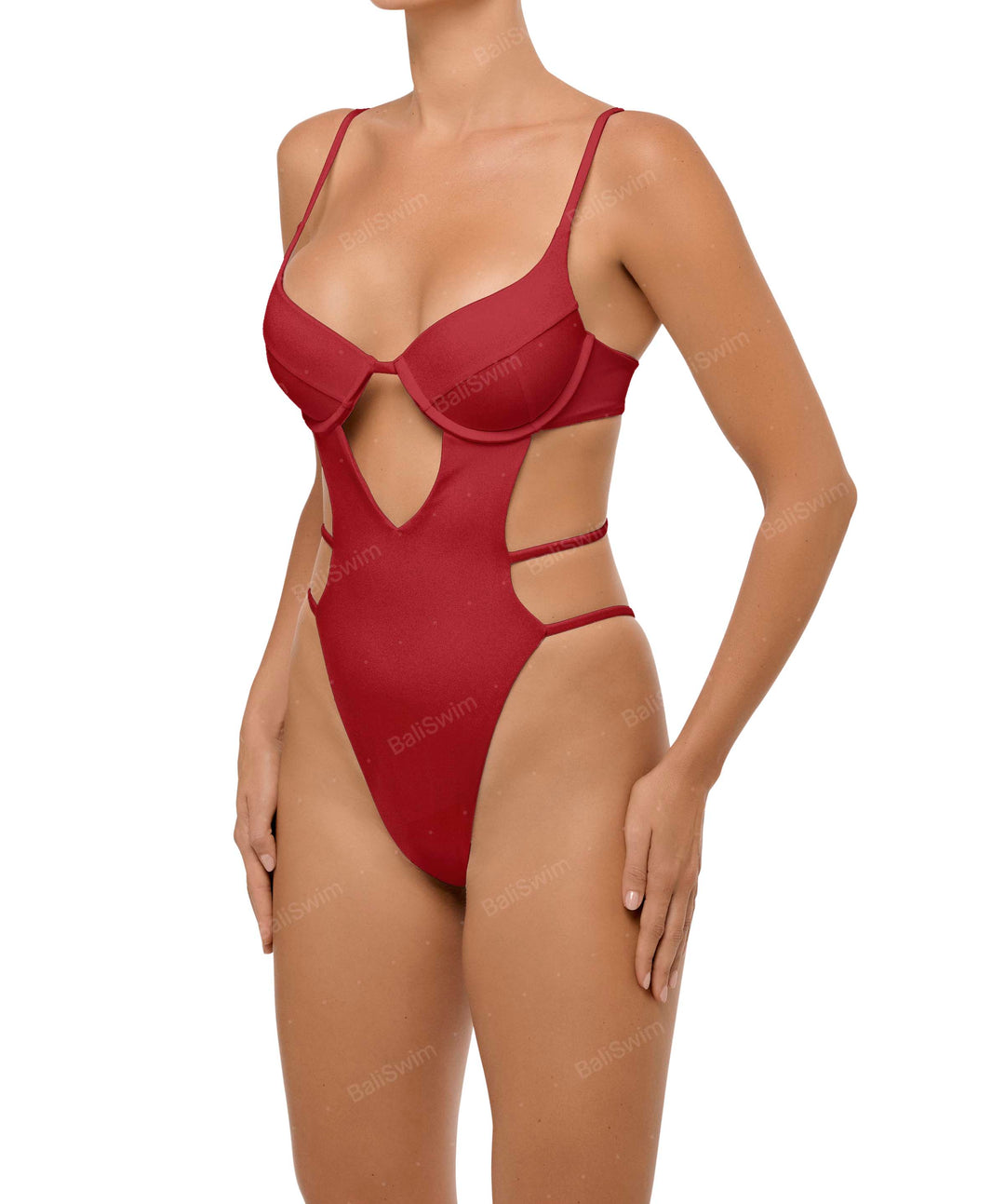 BSWS-S63 V-underwired CutOut One Piece