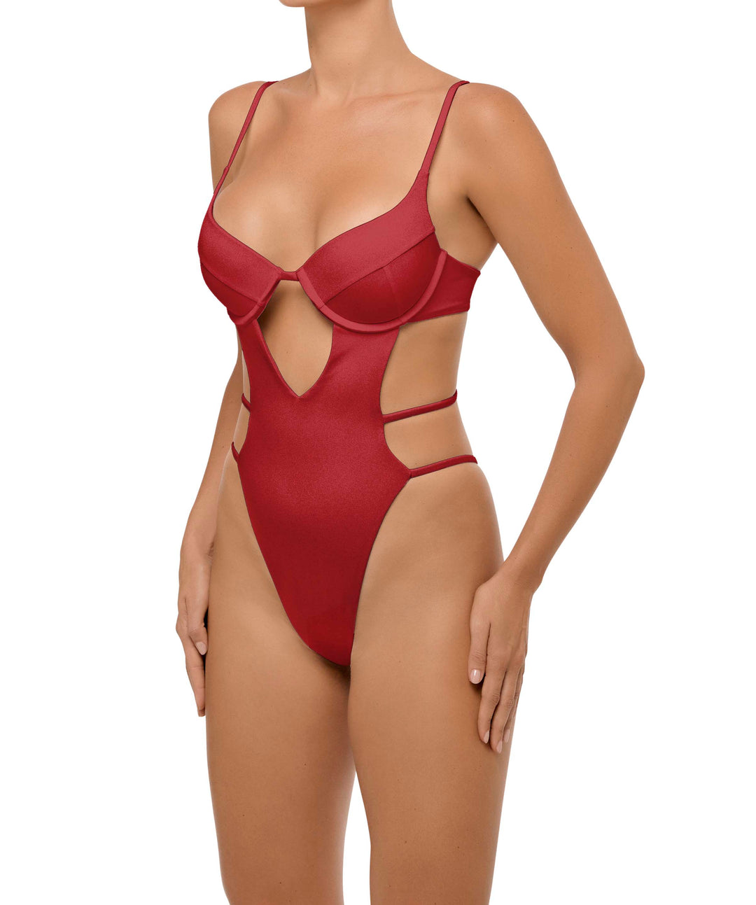 BSWS-S63 V-underwired CutOut One Piece