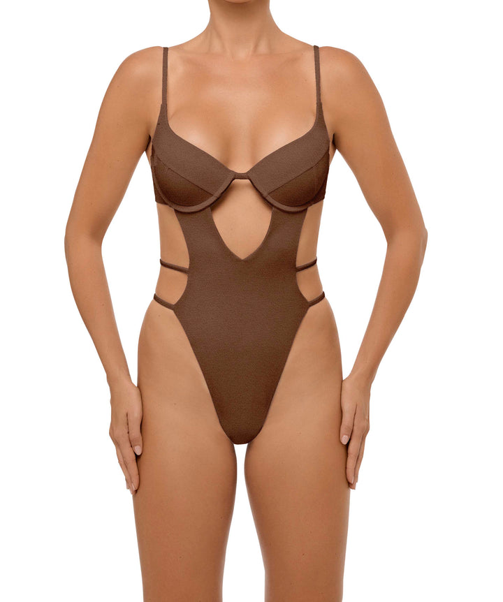 BSWS-S63 V-underwired CutOut One Piece