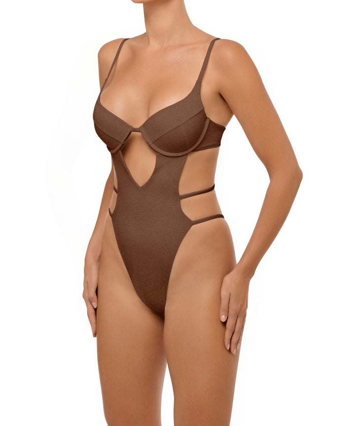 BSWS-S63 V-underwired CutOut One Piece