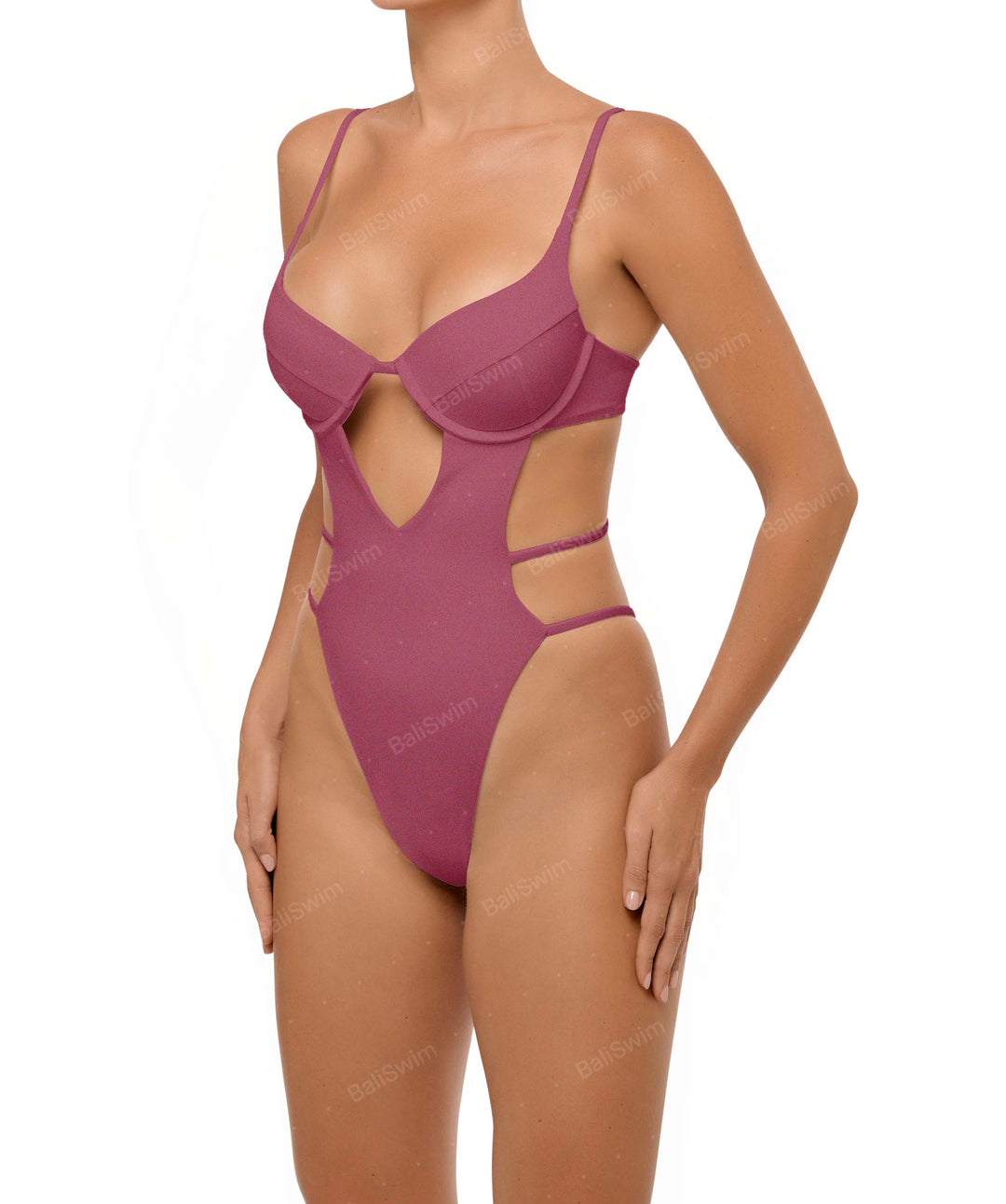 BSWS-S63 V-underwired CutOut One Piece