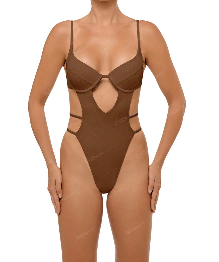 BSWS-S63 V-underwired CutOut One Piece