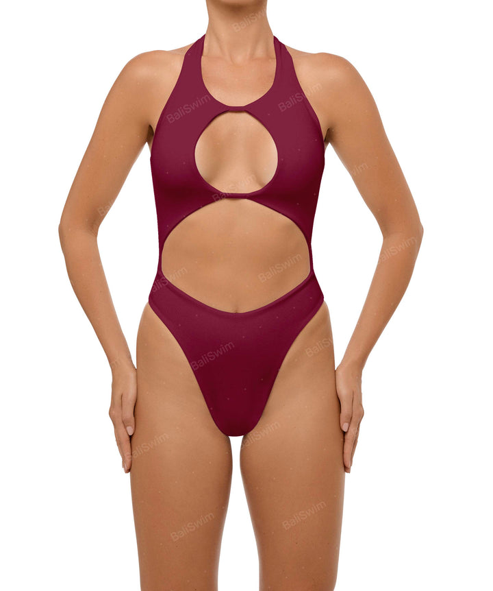 BSWS-S65 High Neck Keyhole One Piece