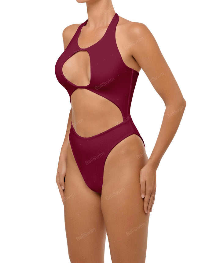 BSWS-S65 High Neck Keyhole One Piece