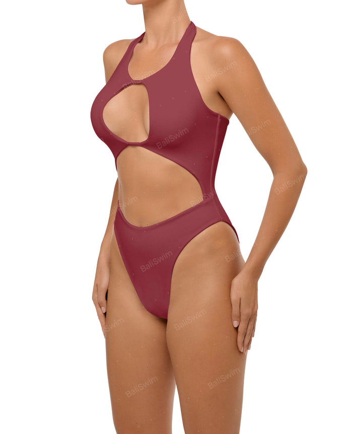 BSWS-S65 High Neck Keyhole One Piece