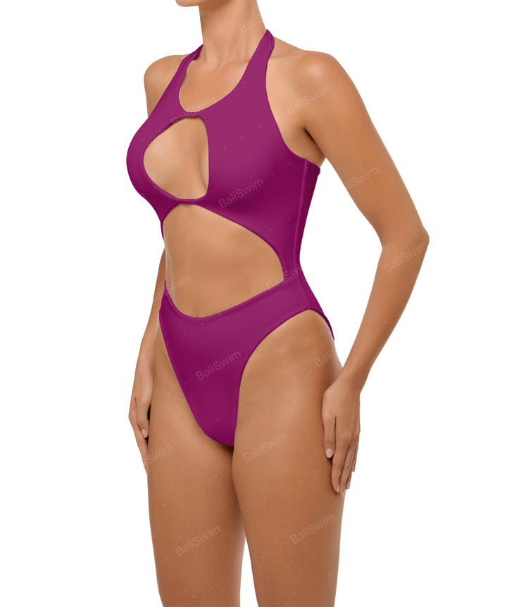 BSWS-S65 High Neck Keyhole One Piece