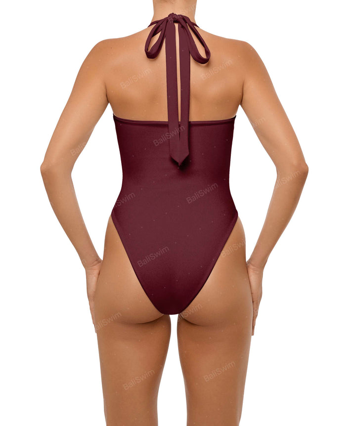 BSWS-S65 High Neck Keyhole One Piece