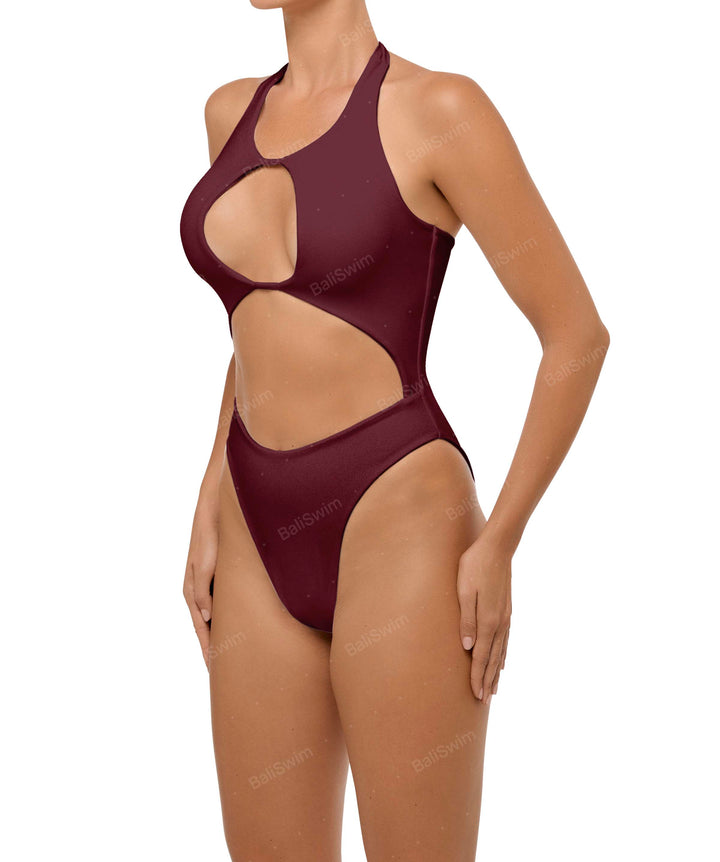 BSWS-S65 High Neck Keyhole One Piece