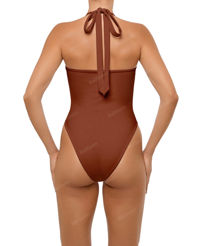 BSWS-S65 High Neck Keyhole One Piece