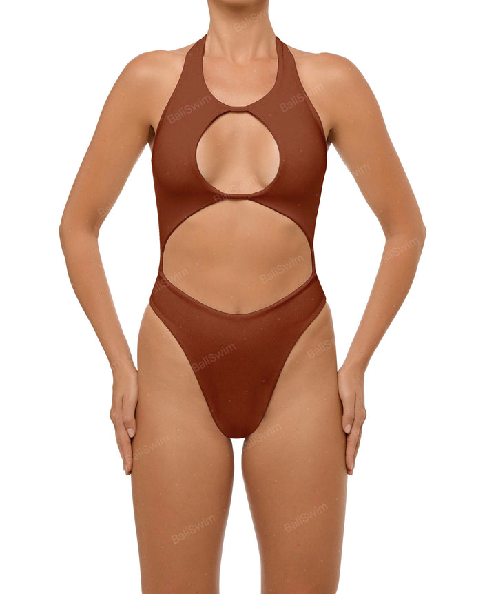 BSWS-S65 High Neck Keyhole One Piece